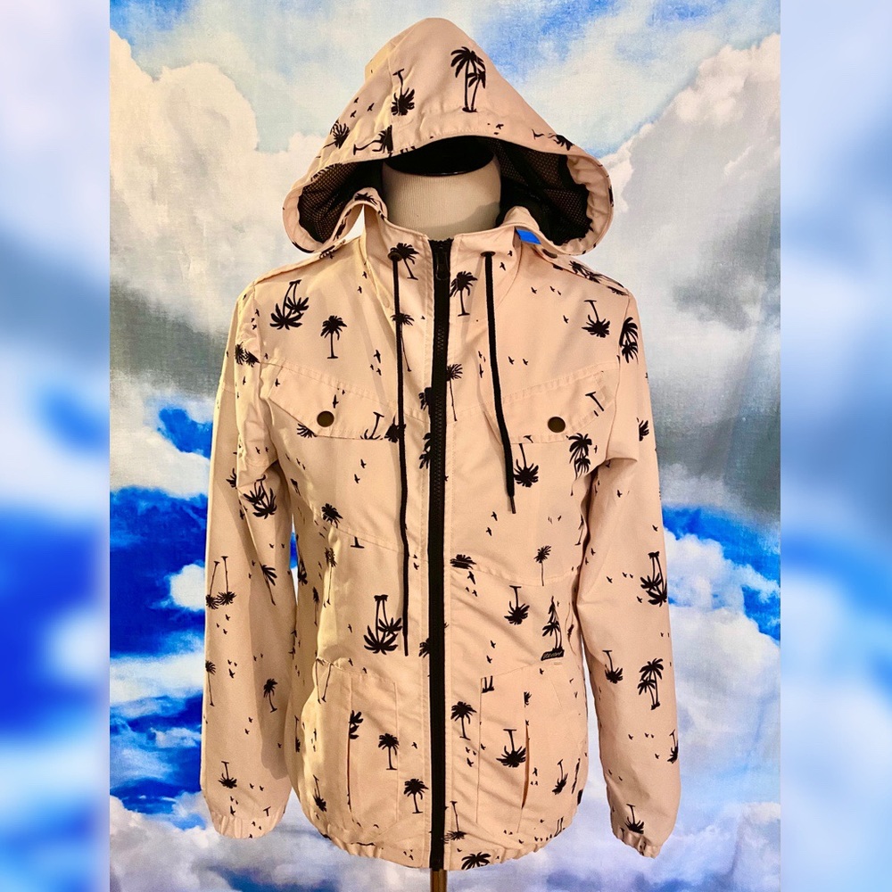 Volcom Enemy Lines Palm Tree Windbreaker Jacket - image 1